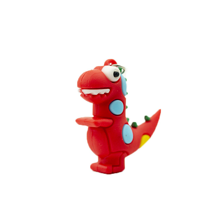 Wholesale Soft Rubber Dinosaur Keychain