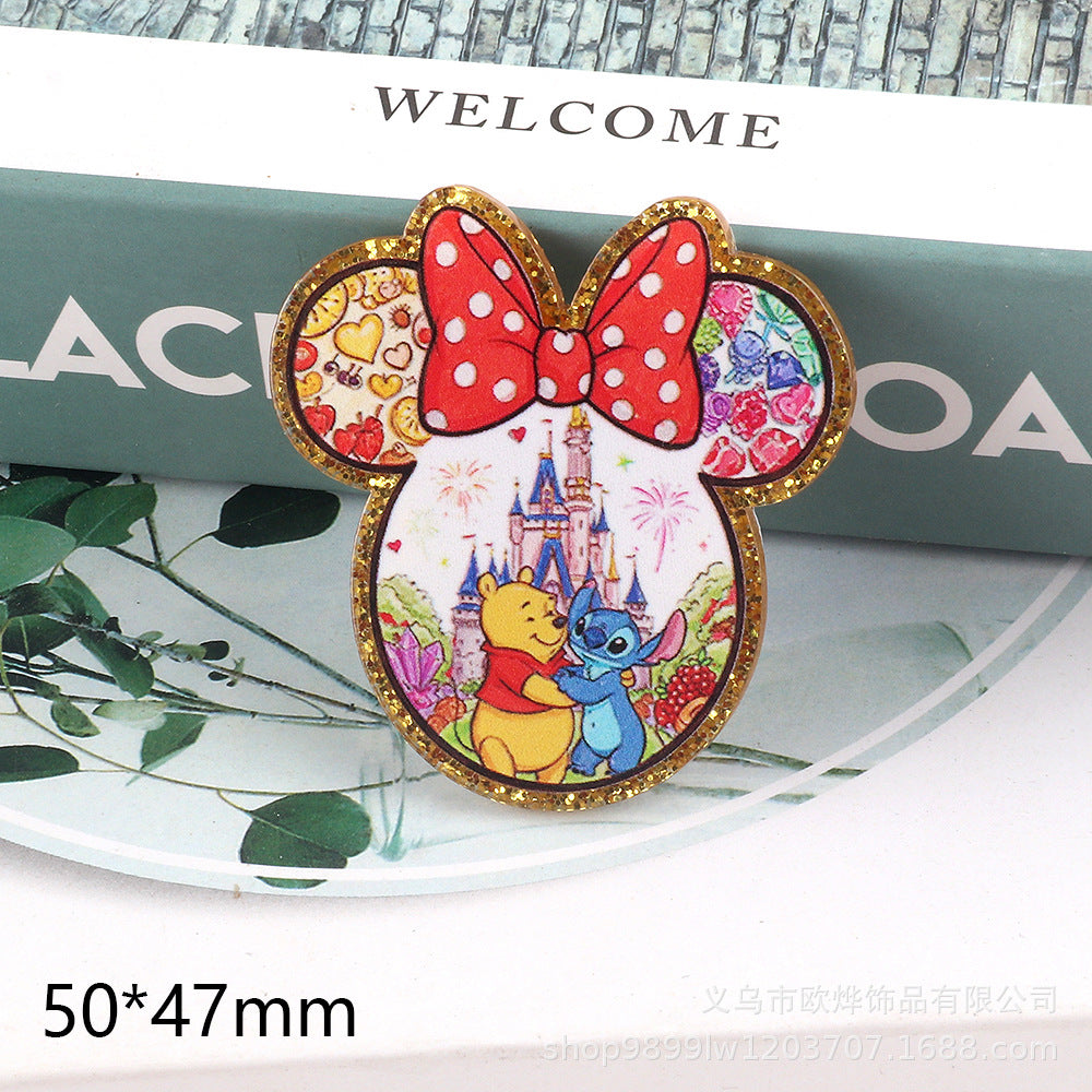 Wholesale Cute cartoon character and animal accessories in acrylic OLY Exclusive