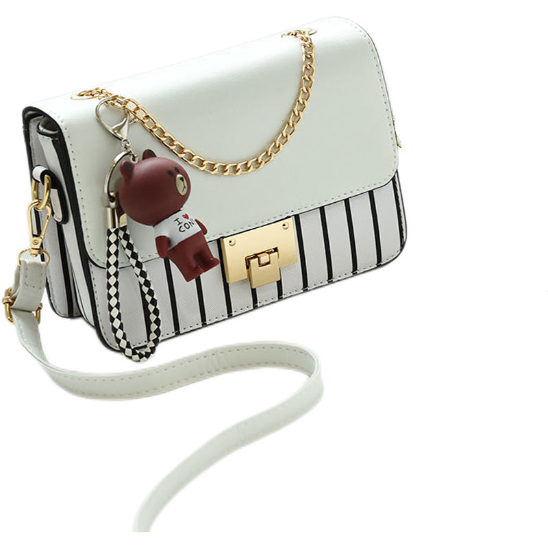 Wholesale Fashion Large Capacity Color Matching Striped Crossbody Shoulder Bag