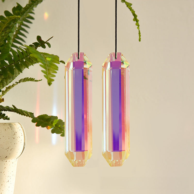 Wholesale Sun Catcher Crystal Rainbow Prism Window Bedroom Pendant DIY Accessories Symphony Wall Decor Wind Chime