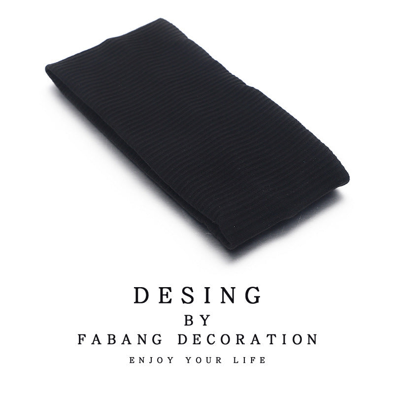 Wholesale Knitted silk scarf sweat-absorbing running sports face washing headband