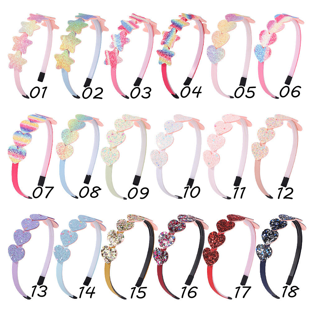 Wholesale Children's Candy Color Love Headbands