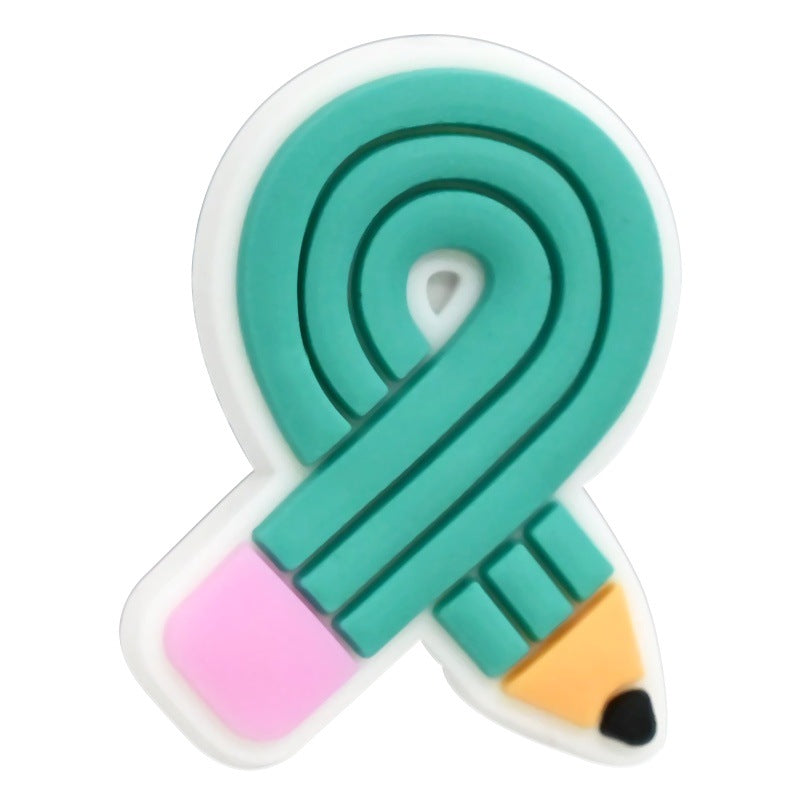 Wholesale Random 100pcs/pack  Back-to-School Series Student Stationery  Focal Beads