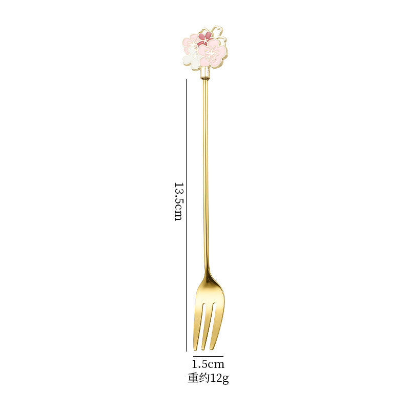 Wholesale spoon fork cartoon tableware cute dessert spoon Kitchenware