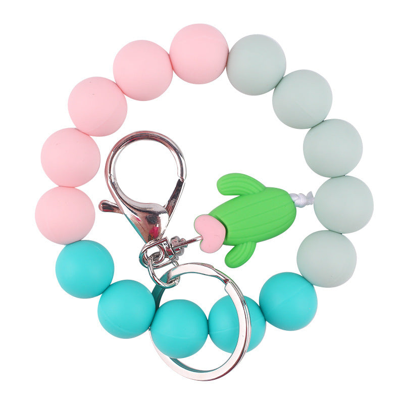 Wholesale 3pcs Cartoon Animal Keychains and Beaded Pendants