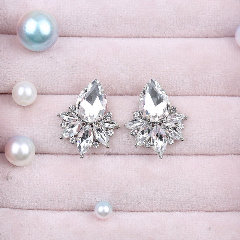 Pendientes de aleación de zinc multicolor al por mayor