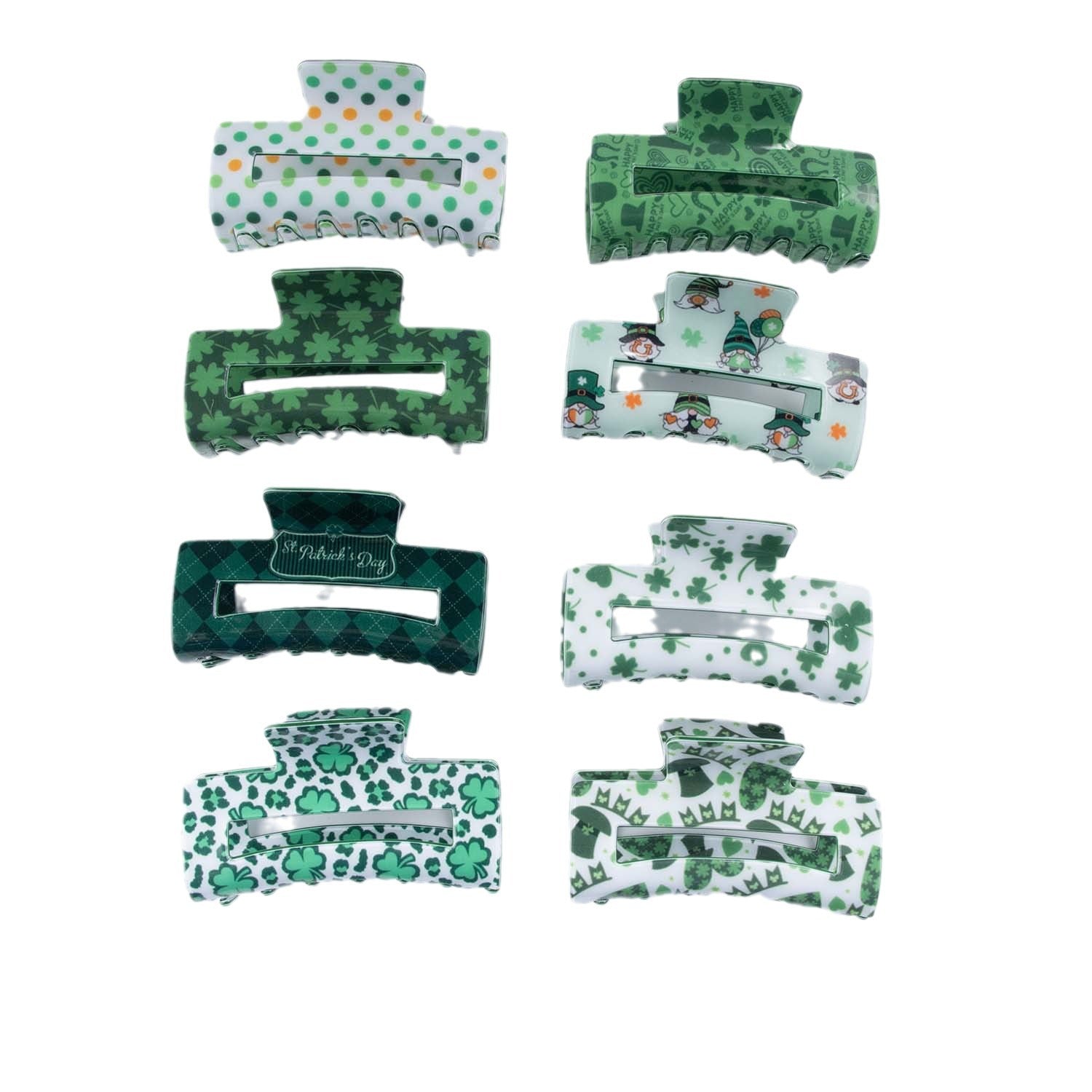 Wholesale St Patrick Pvc 8cm Hair Clip