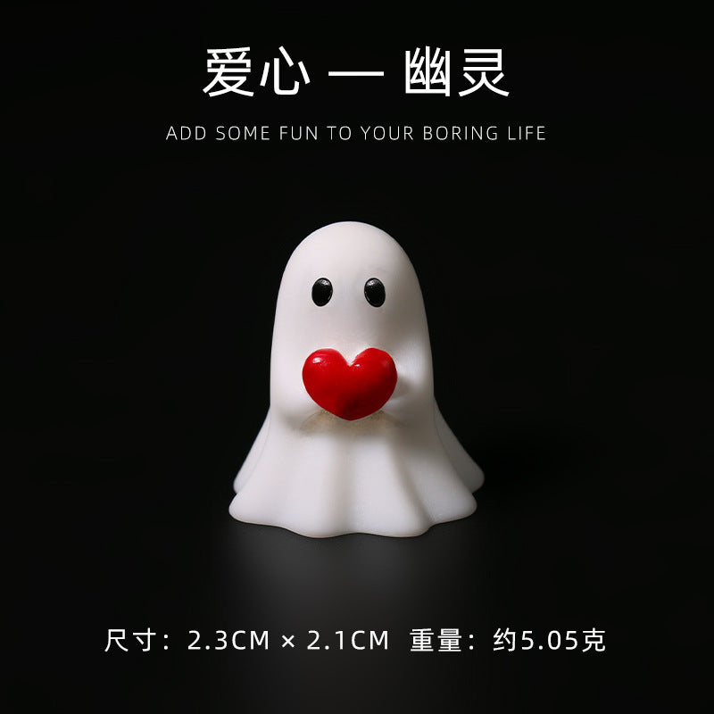 Wholesale Resin Ghost Middle Finger Figurine Funny  Decor Party Gift Home Decor
