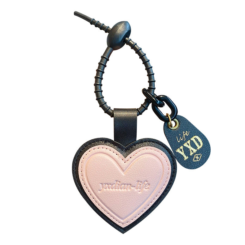 Wholesale Creative Heart Shaped Leather Keychain