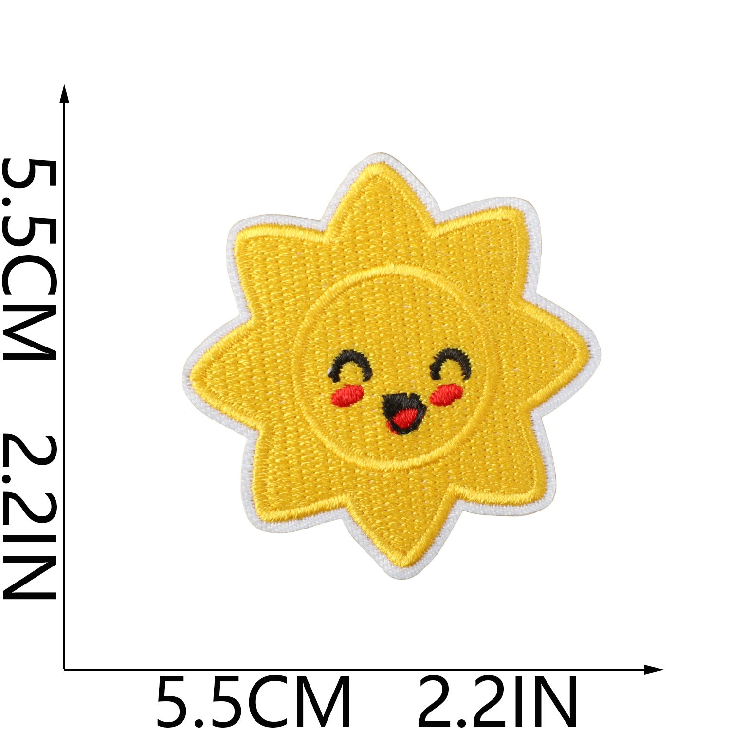 Wholesale Fashion Embroidery Patch Polyester Beach Ice Cream Applique For Clothing Bags And DIY Craft Projects