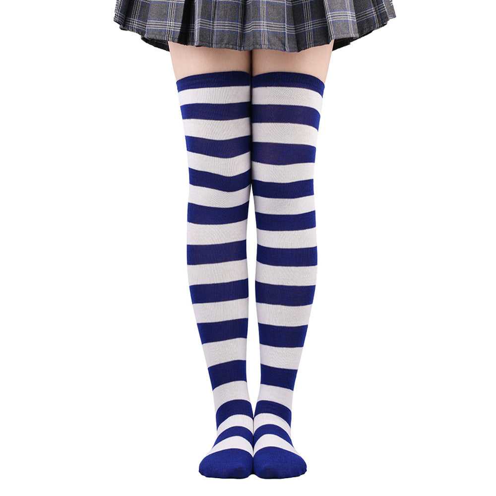 Wholesale Halloween Zebra Over-the-Knee Striped Socks