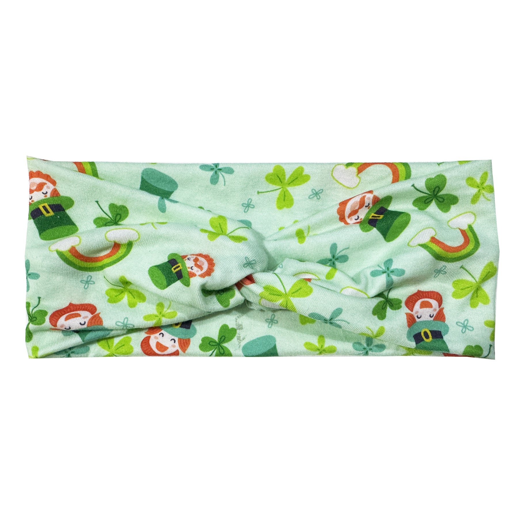 Wholesale St.  Patrick' s Day clover print cross headband