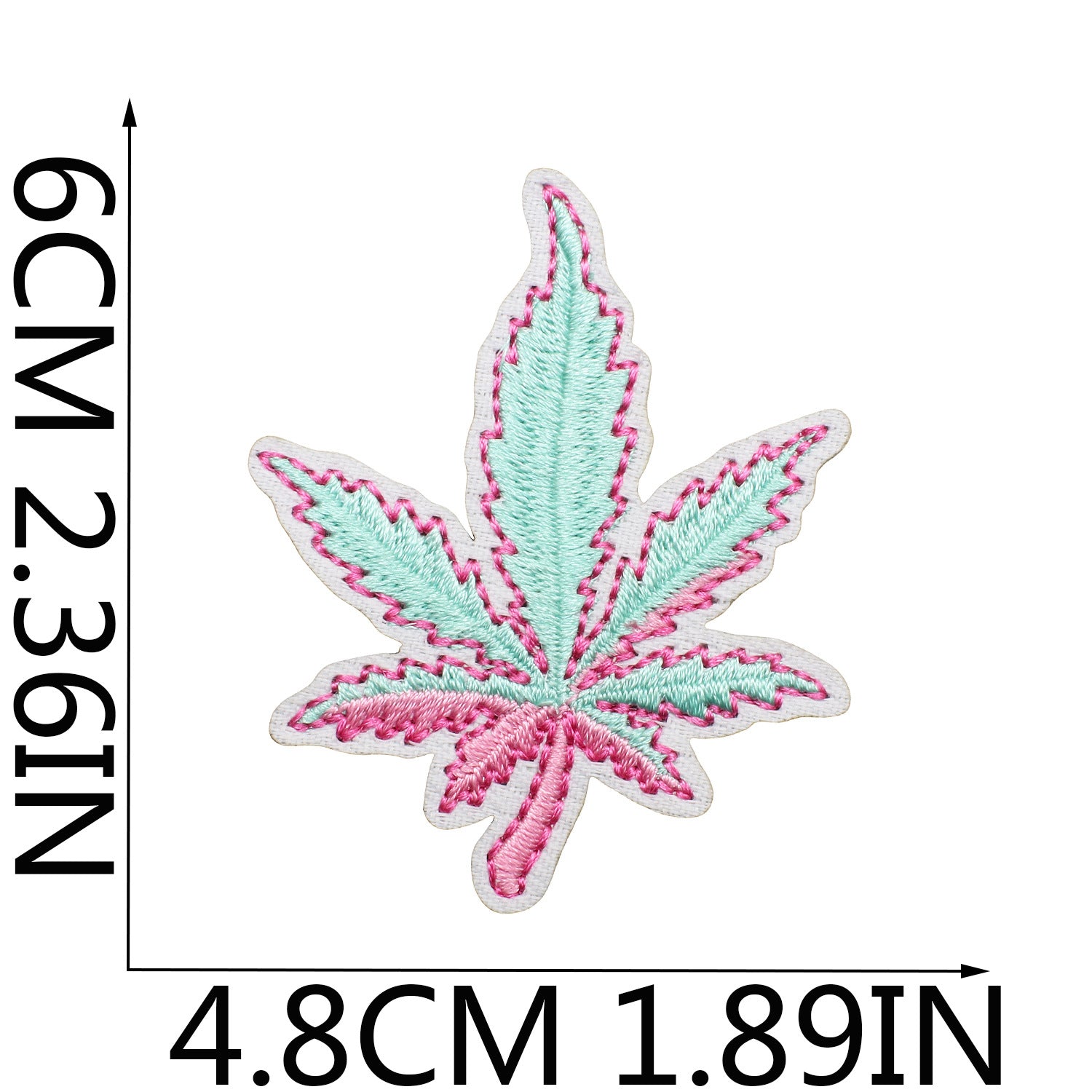 Wholesale Stylish Embroidered Maple Leaf Patch For Teen Girls Clothing Decorative Accent DIY Craft Supply