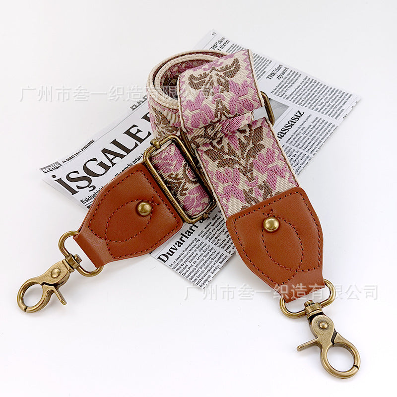 Wholesale Retro Jacquard Ethnic Style Adjustable One-shoulder Crossbody Strap