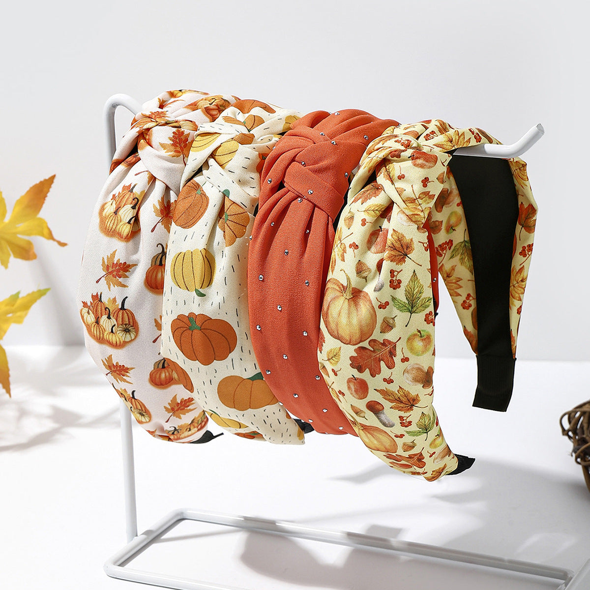 Wholesale Thanksgiving Printed Headband Holiday Hair Accessories