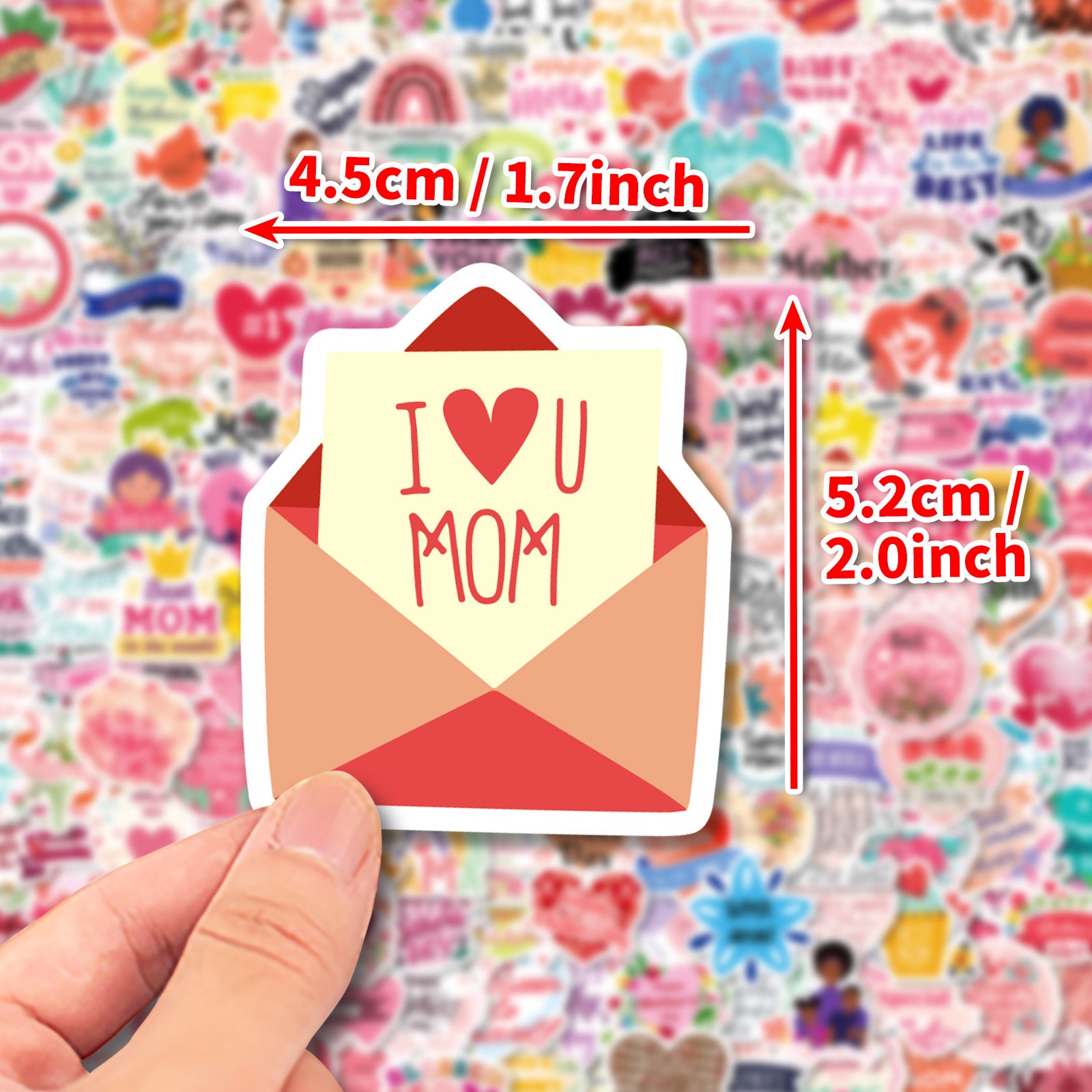 Wholesale 50-200pcs Mother's Day stickers HAPPY MOTHER'S DAY stickers