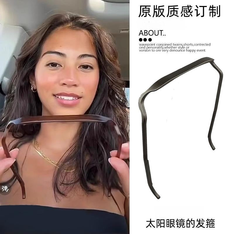 Wholesale Square Glasses Contact Fixed Sunglasses Sunglasses Hair Bands