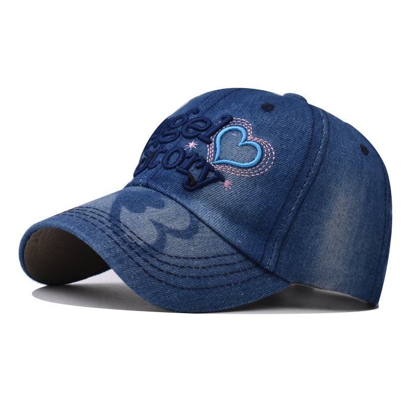 Wholesale Valentine's Day Love Embroidered Cotton Cowboy Baseball