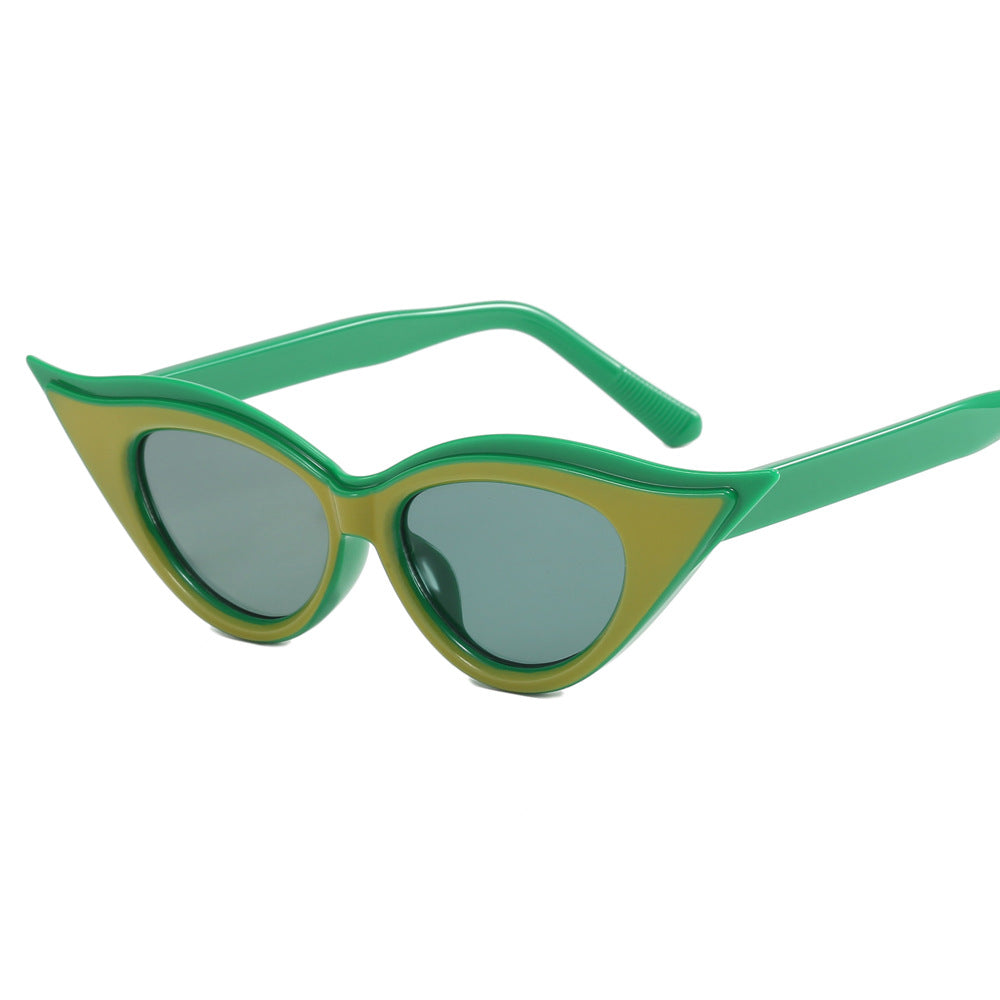 Wholesale PC Cat Eye Small Frame Sunglasses