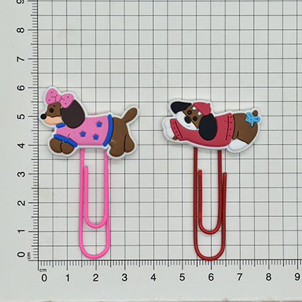 Wholesale  Random 50pcs/pack  Cartoon Sausage Dog Bookmark