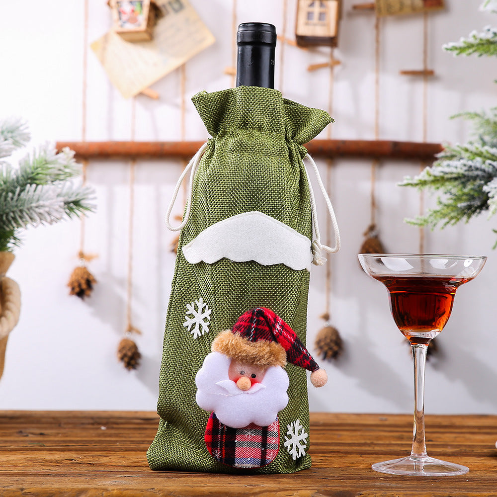 Wholesale Creative New Christmas Bottle Set Table Dress