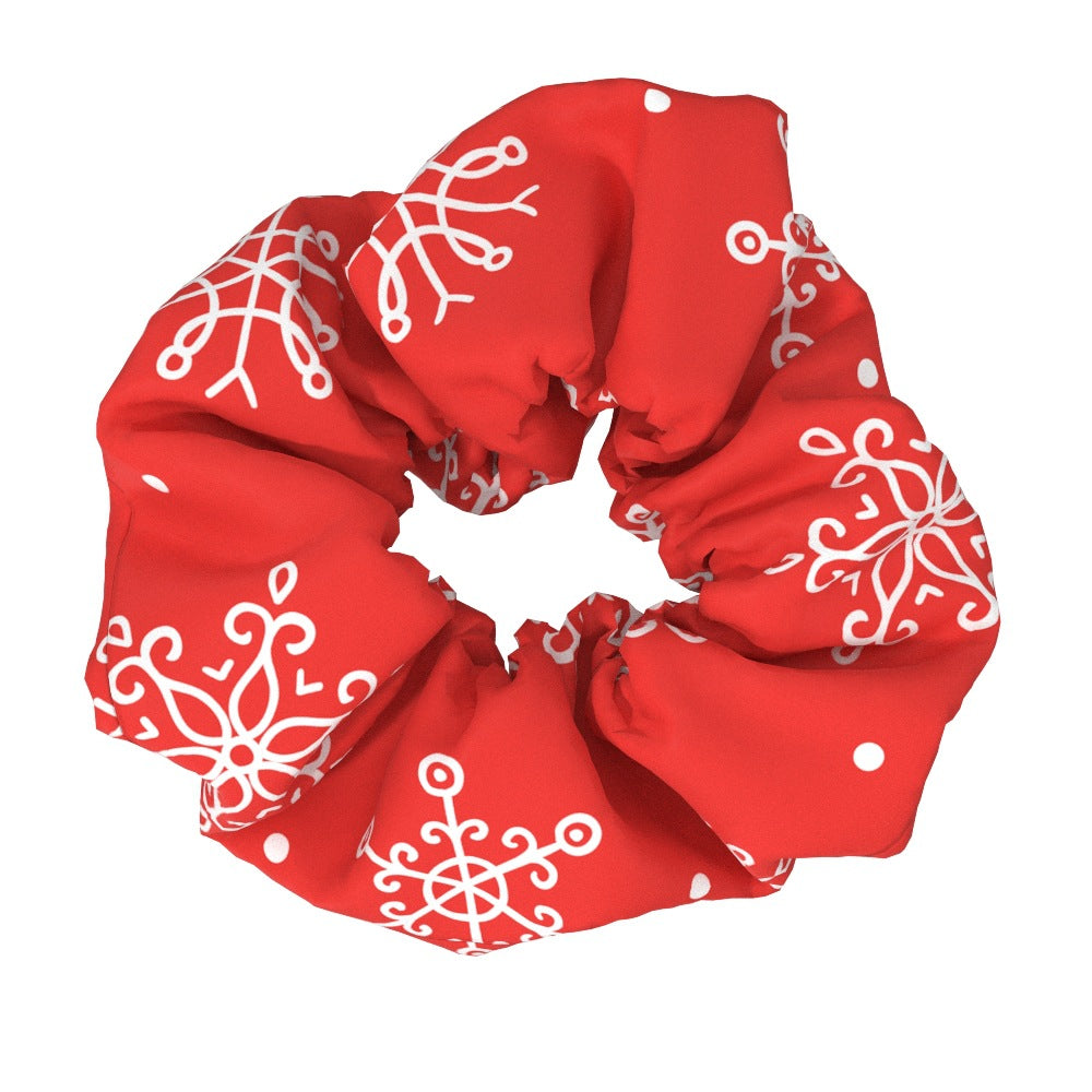Wholesale Christmas Large Intestine Fabric Hair Ties
