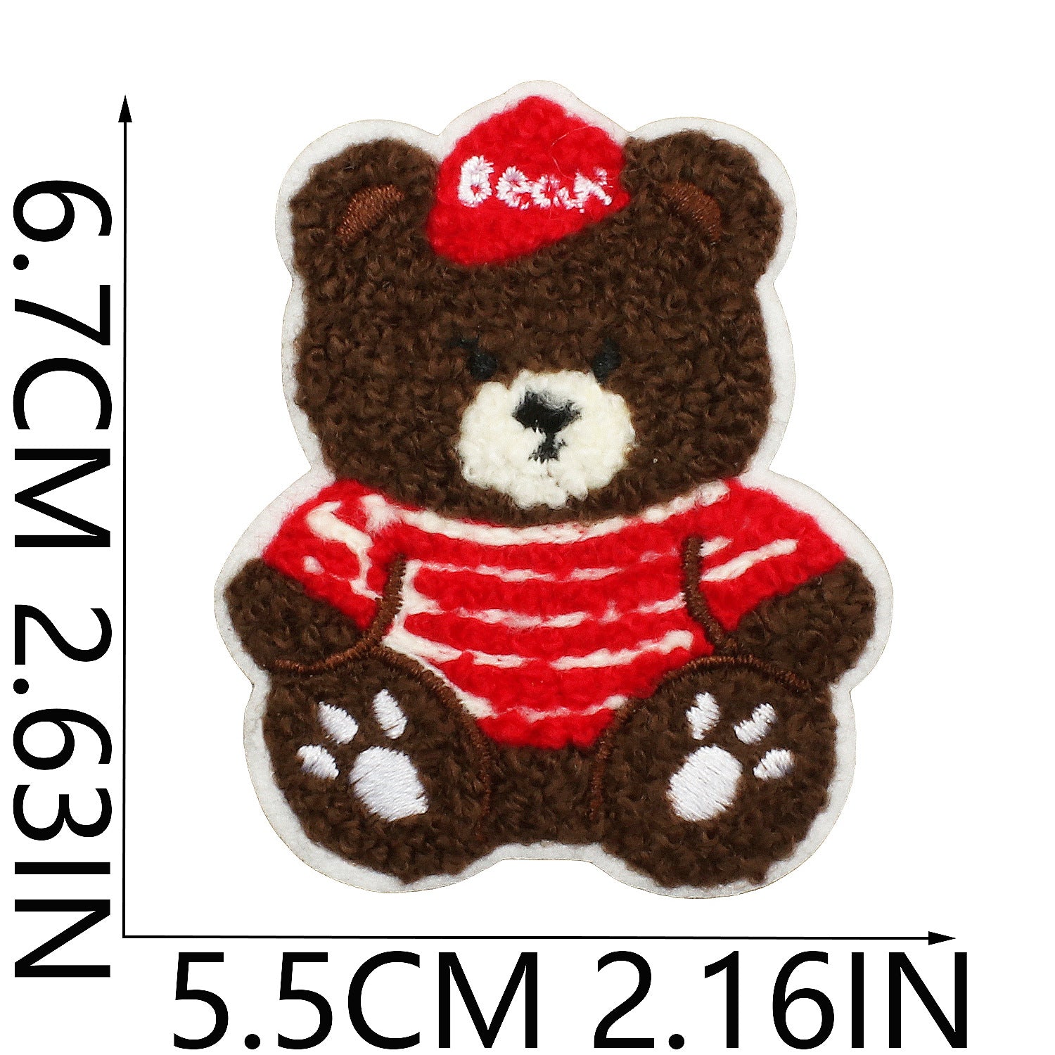 Wholesale Bow Bear Embroidered Cloth DIY Patches