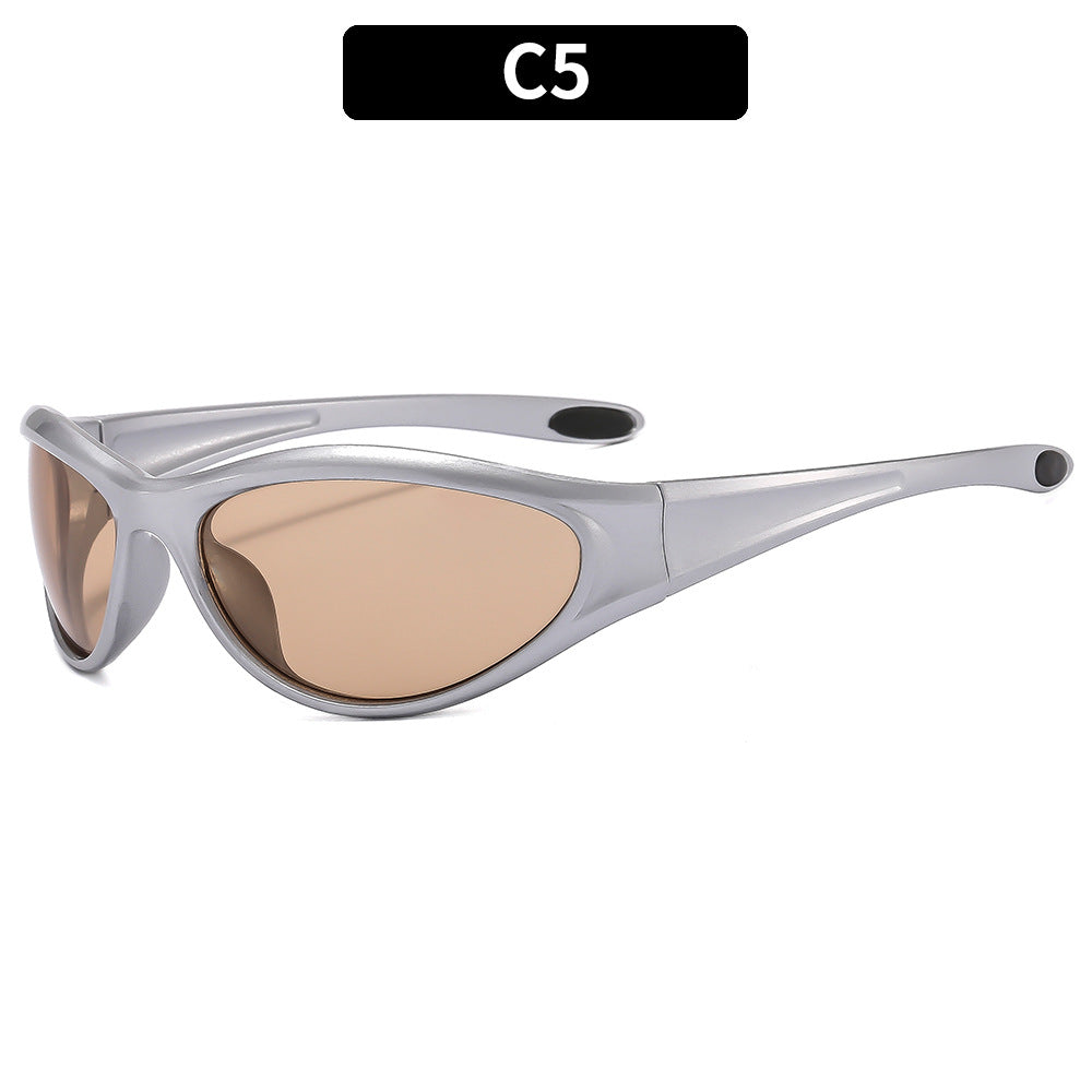 Wholesale Y2K Futuristic Cycling Sports PC Sunglasses