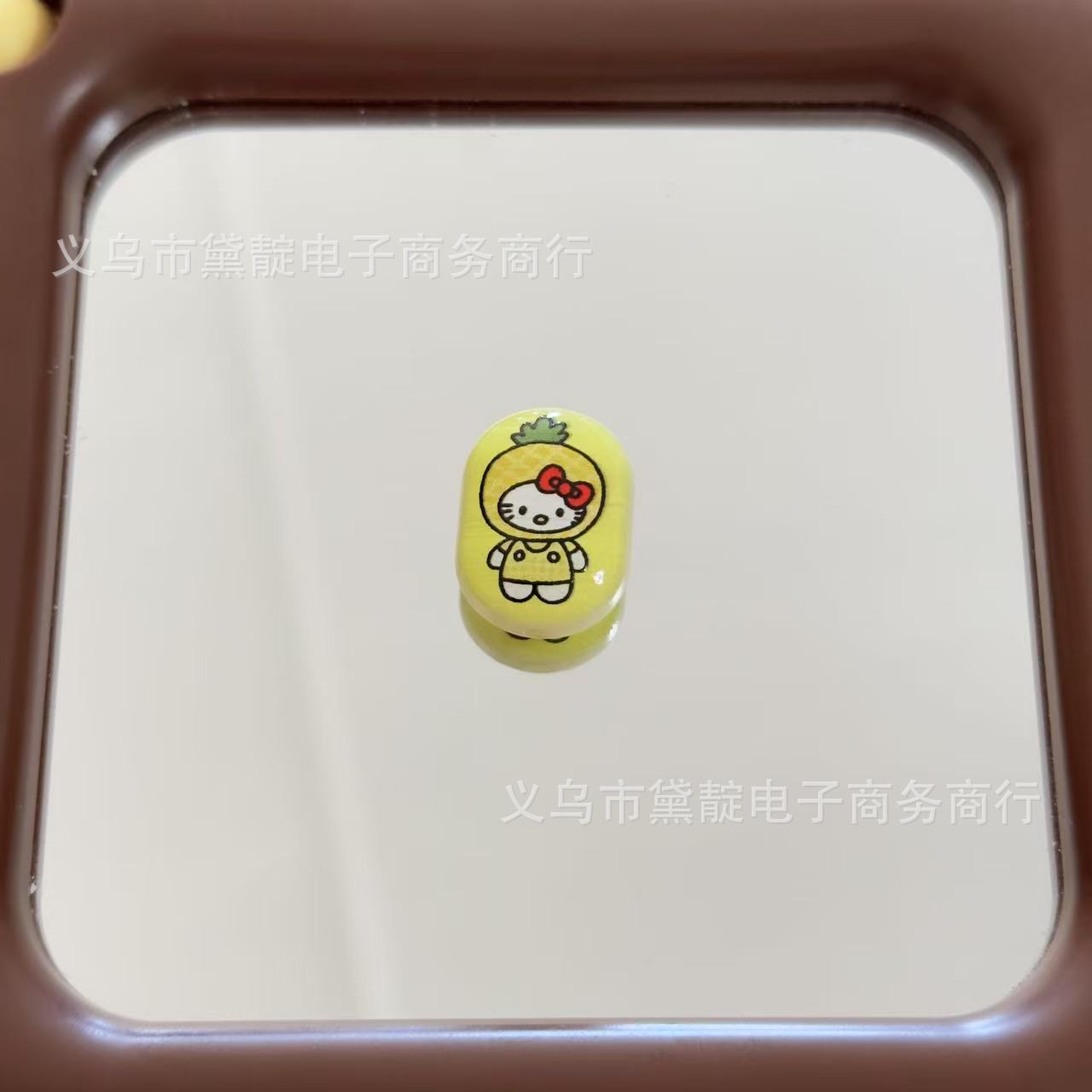 Wholesale 10pcs Fruit Headgear Cat Oval Beads DIY Acrylic Beads OLY Exclusive