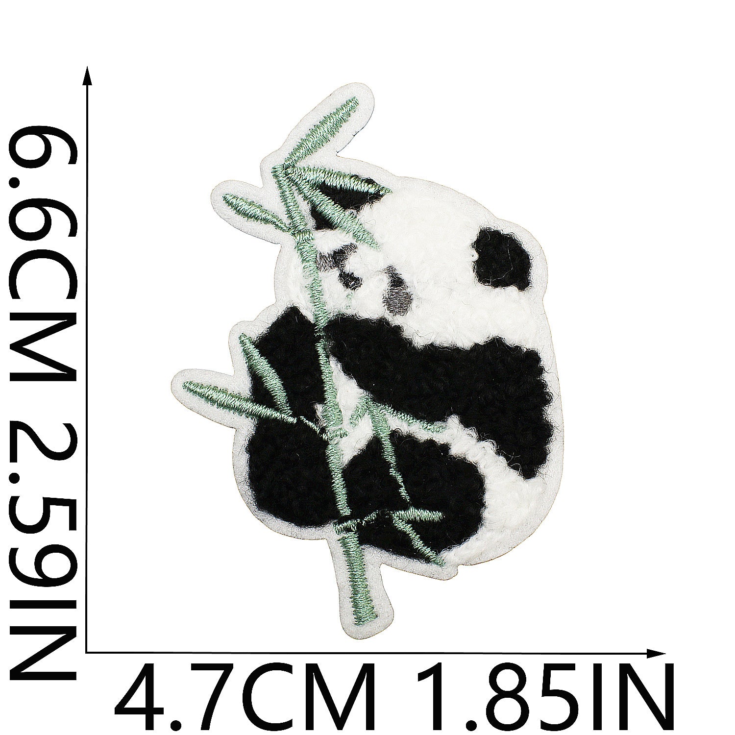 Wholesale Cute Panda Embroidery Patch For Clothing And Bag Decoration DIY Craft Supply Trendy Fashion Accessory For Resale