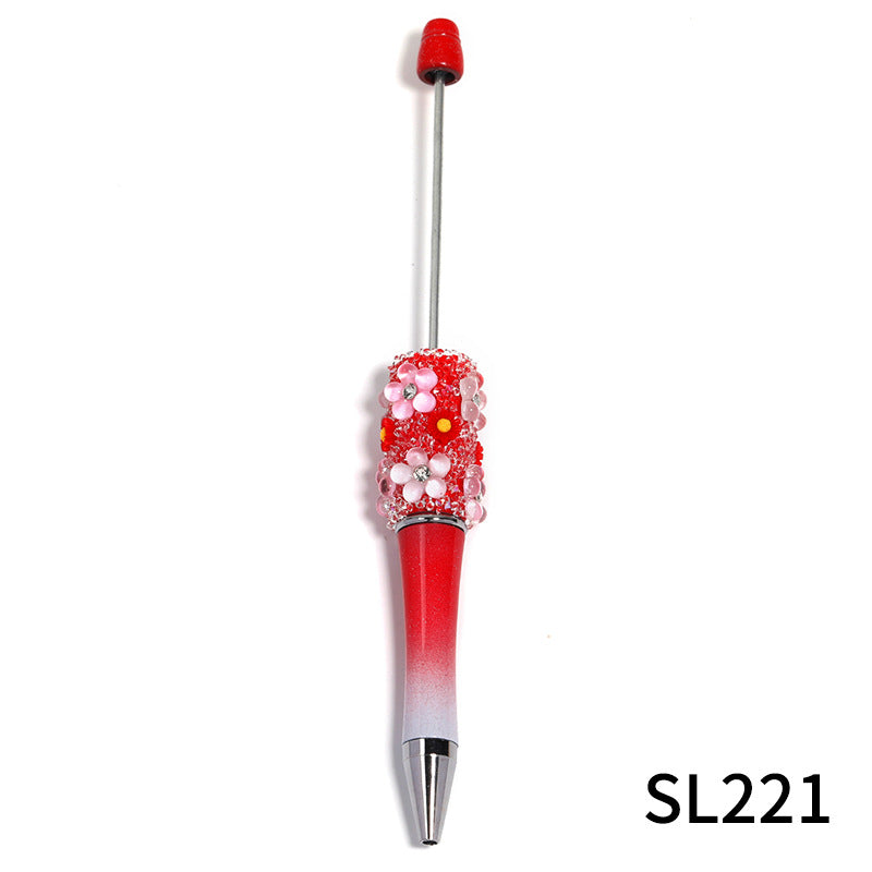 Wholesale beadable pens creative flower Gomsophila sugar pen