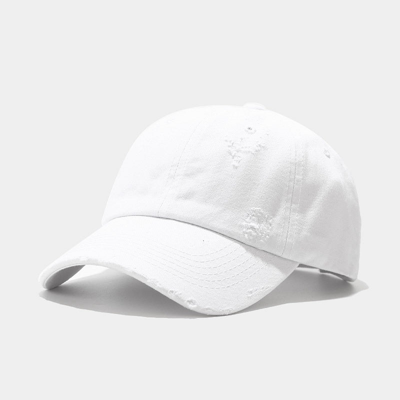 Wholesale Retro Washed Perforated Cotton Outdoor Casual Baseball Caps