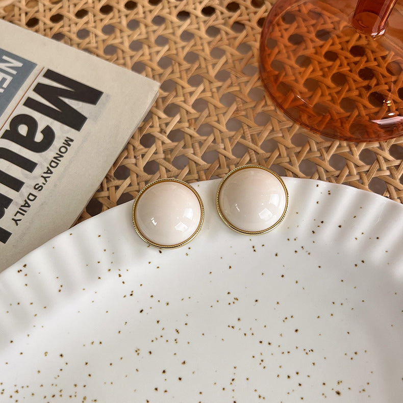 Al por mayor 925 Silver Needle Geométrica Geométrica Resina de resina Camina de aleación blanca