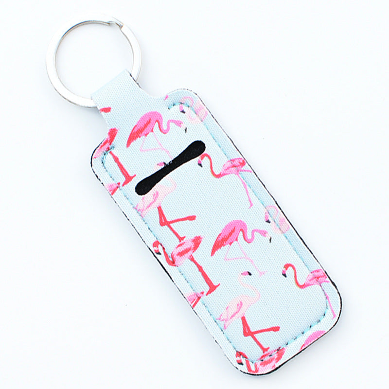 Wholesale Cactus Leopard Print Rose Flower Lipstick Set Keychain