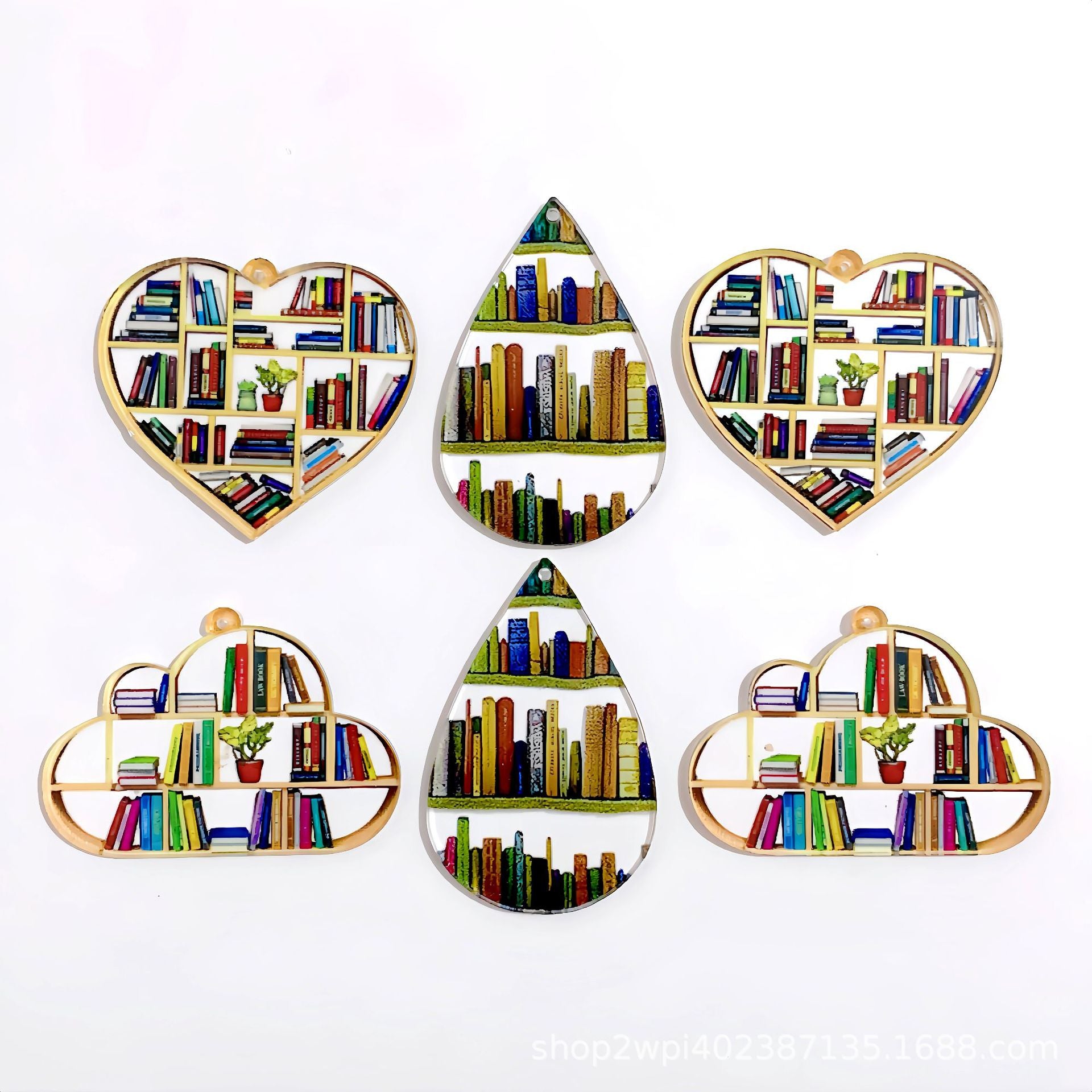 Wholesale 30pcs Bookshelf Campus Style Teacher DIY Accessories