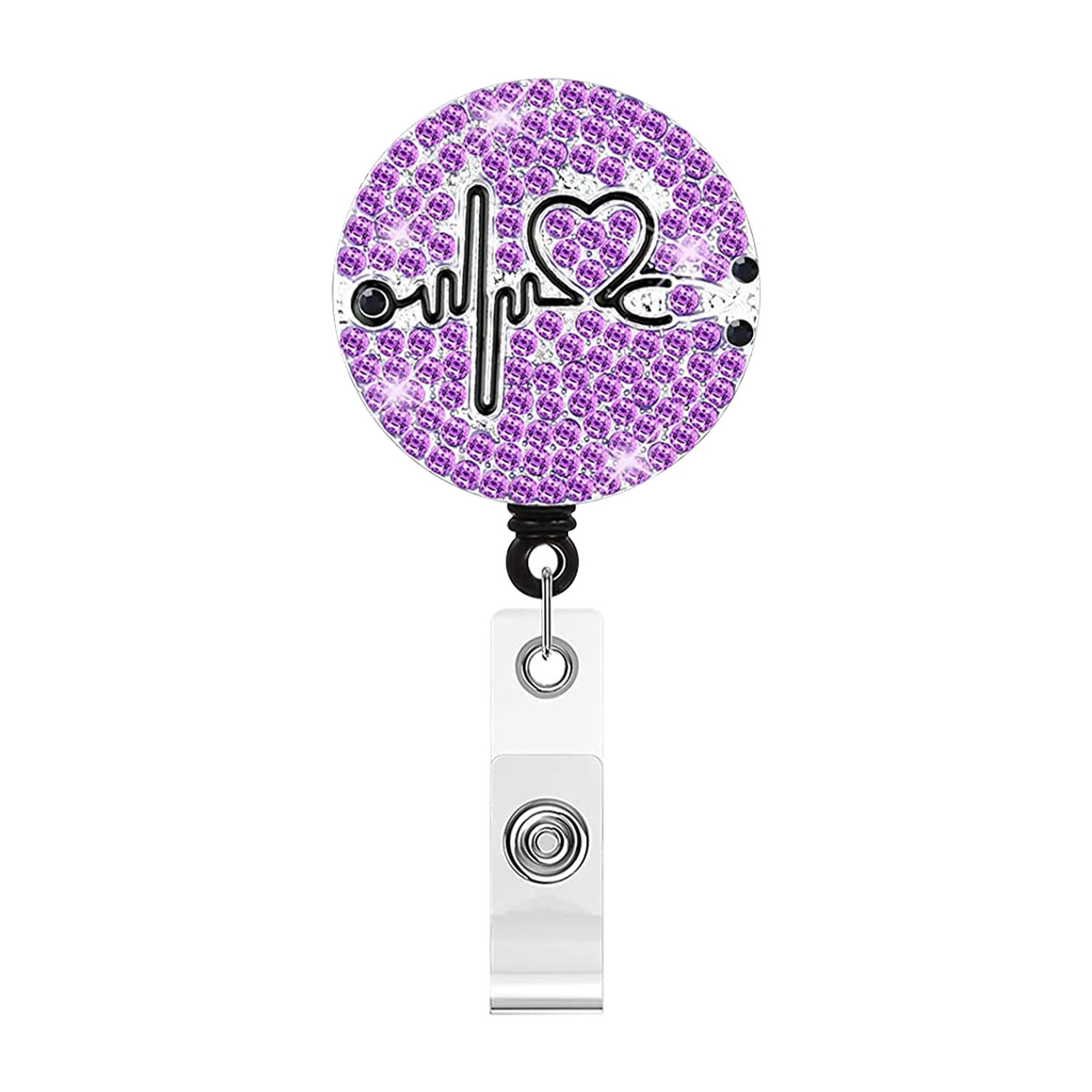 Wholesale Metal Rhinestone Stethoscopes, Electrocardiograms, Crocodile Clips, Badges, Scrolls, Retractable Plastic Keychains