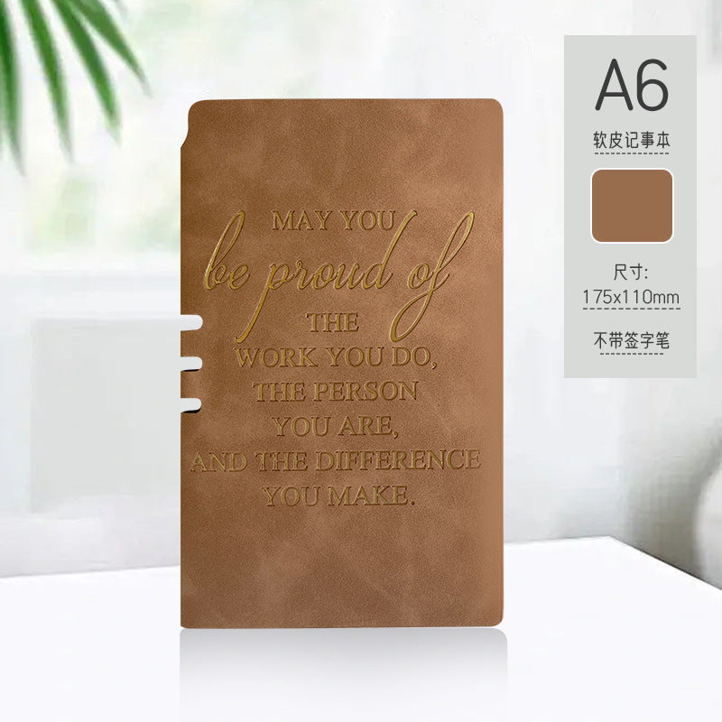 Wholesale A6 notebook with leather cover,  small notebook