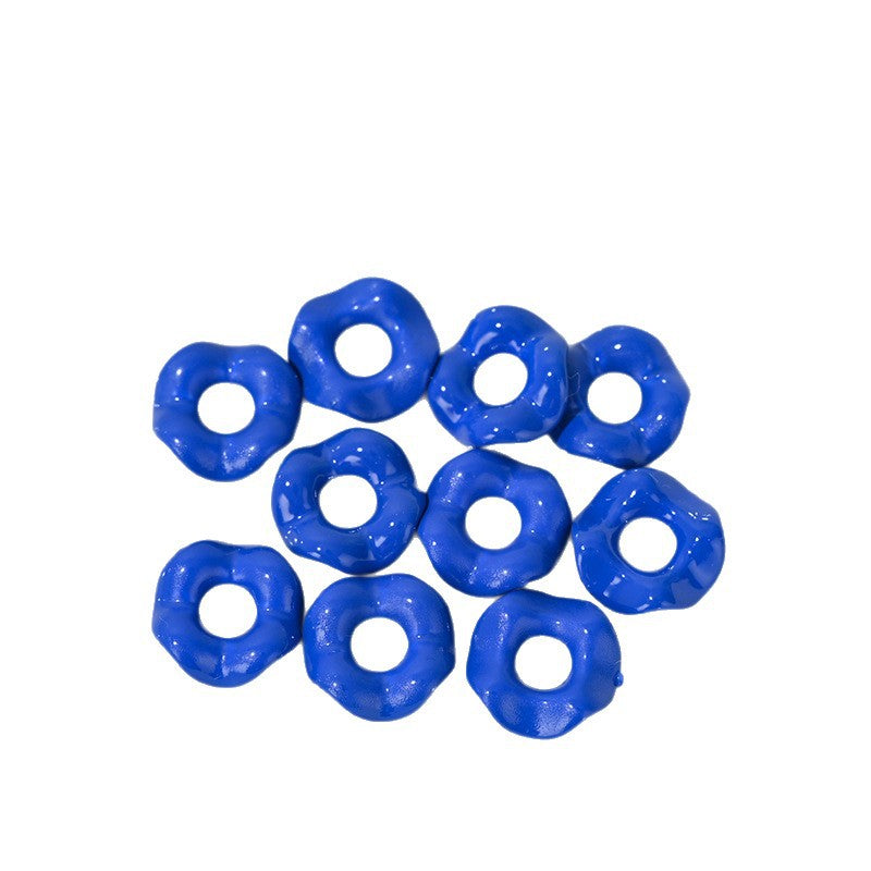 Wholesale 10pcs/pack Cute paint texture lace wave stacking small spacer beads