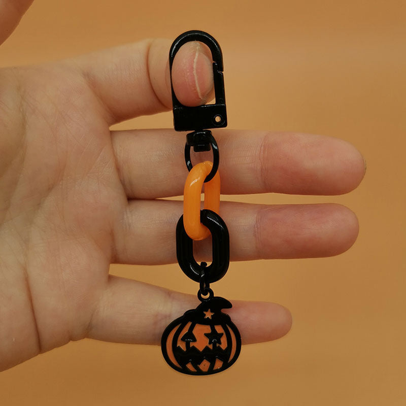 Wholesale Halloween Pumpkin Skull Bat Ghost Alloy Keychain