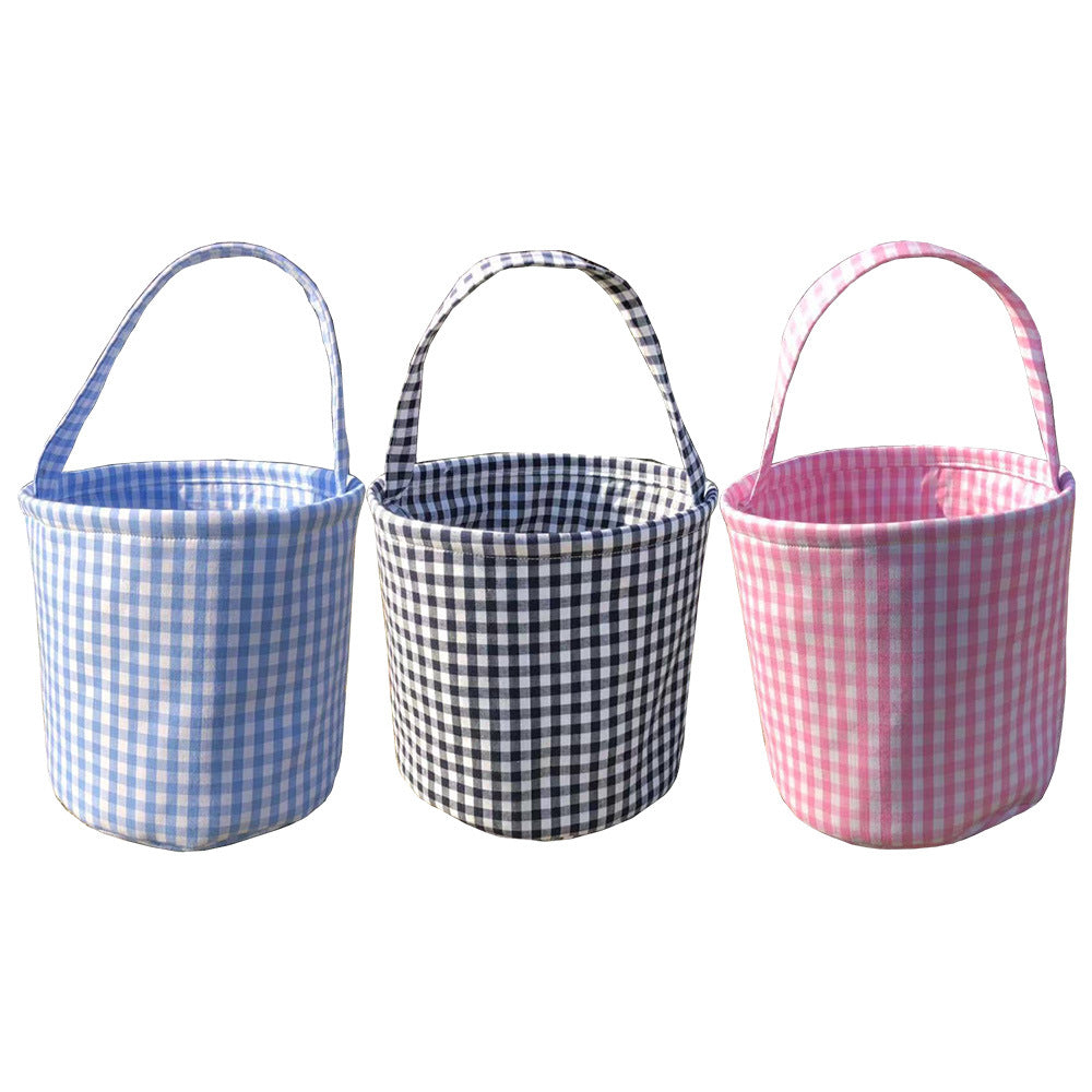 Wholesale 30PCS Easter Plaid Cotton Handbag