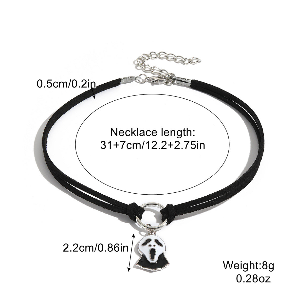 Wholesale Halloween Skull Pumpkin Dark Wind Necklace