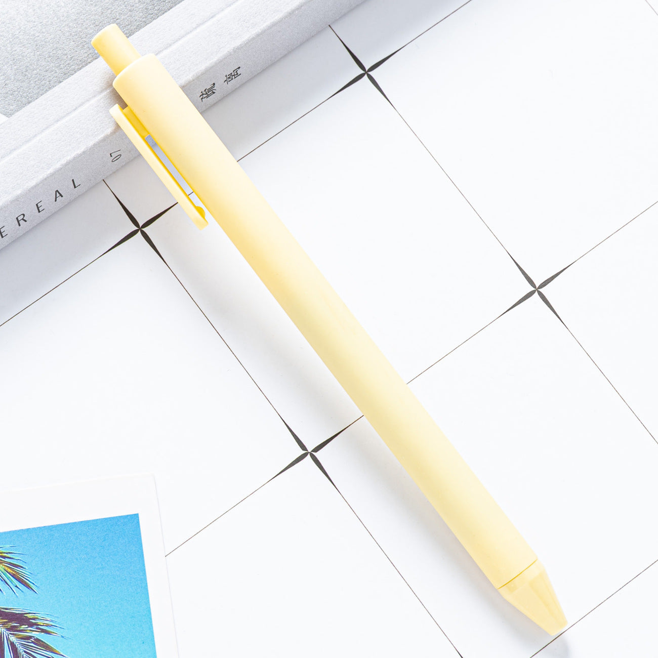 Whoelsale Candy Color Press Plastic Pen Gift Office Tools Teacher Gift