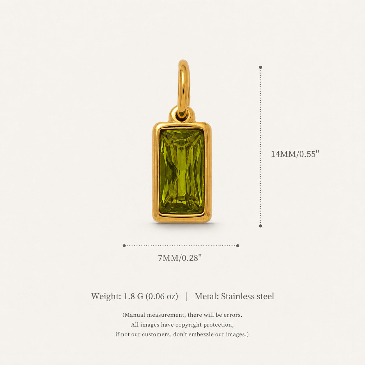 Wholesale Titanium Steel 18K Gold Plated Teardrop Pendant Necklace Snake Bone Chain Birthstone Fashion Accessory For Party Gift