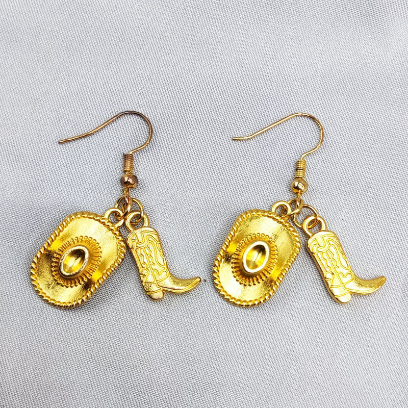 Wholesale Cowboy creative retro western style earrings