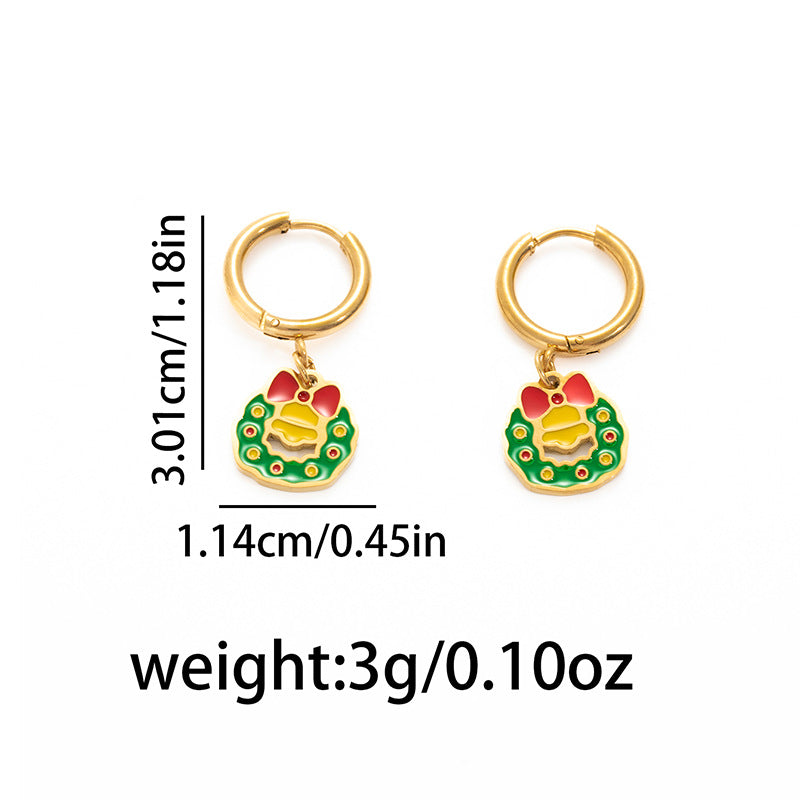 Wholesale Christmas bell earrings