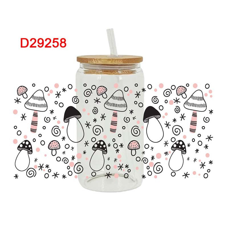 Wholesale Cute Cartoon   16oz Cup UV DTF Wraps