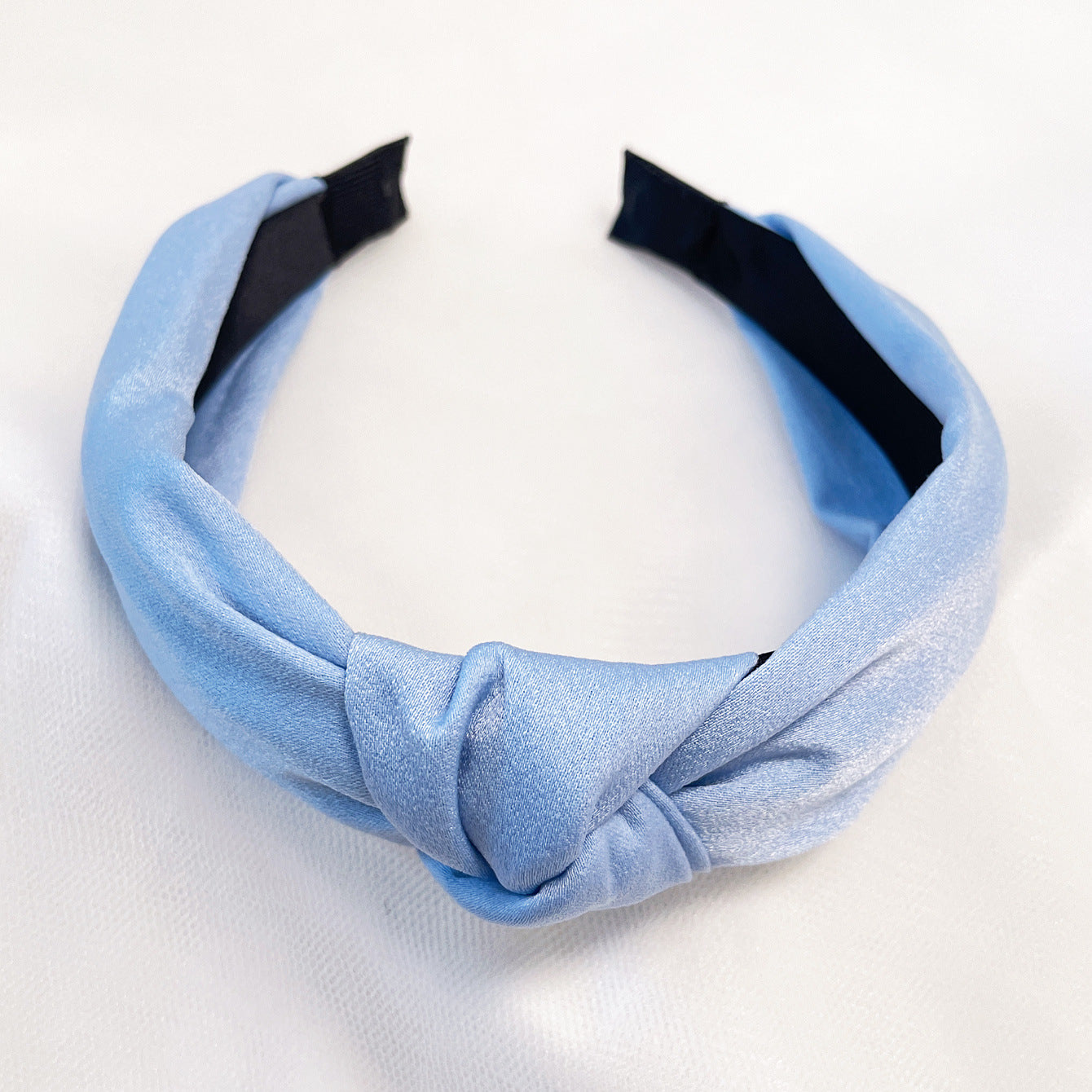 Wholesale Fabric flower cross knot wide edge sweet headband