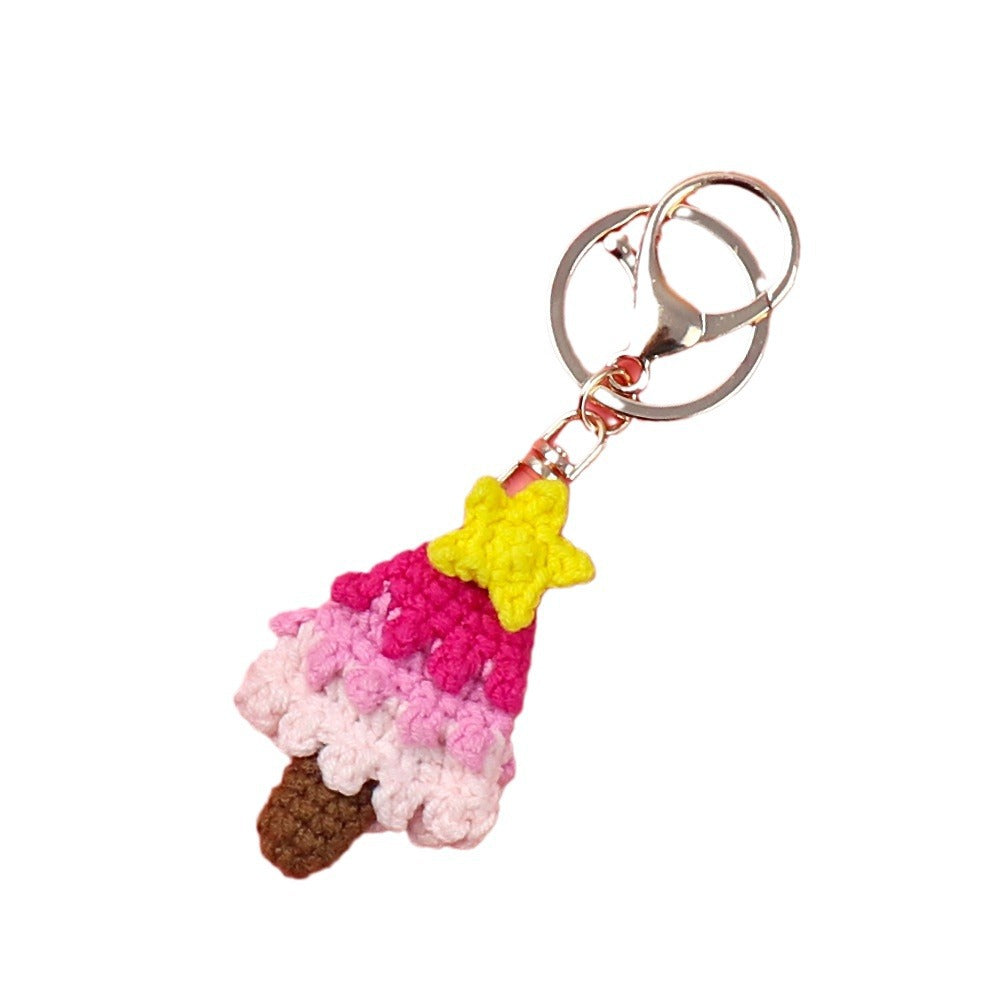 Wholesale Handmade Crochet Wool Butterfly Keychain