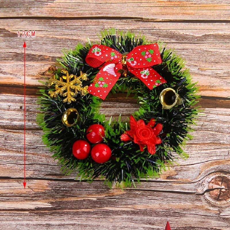 Wholesale Christmas Wreath Decorations 12cm Plastic Simulation Flowers