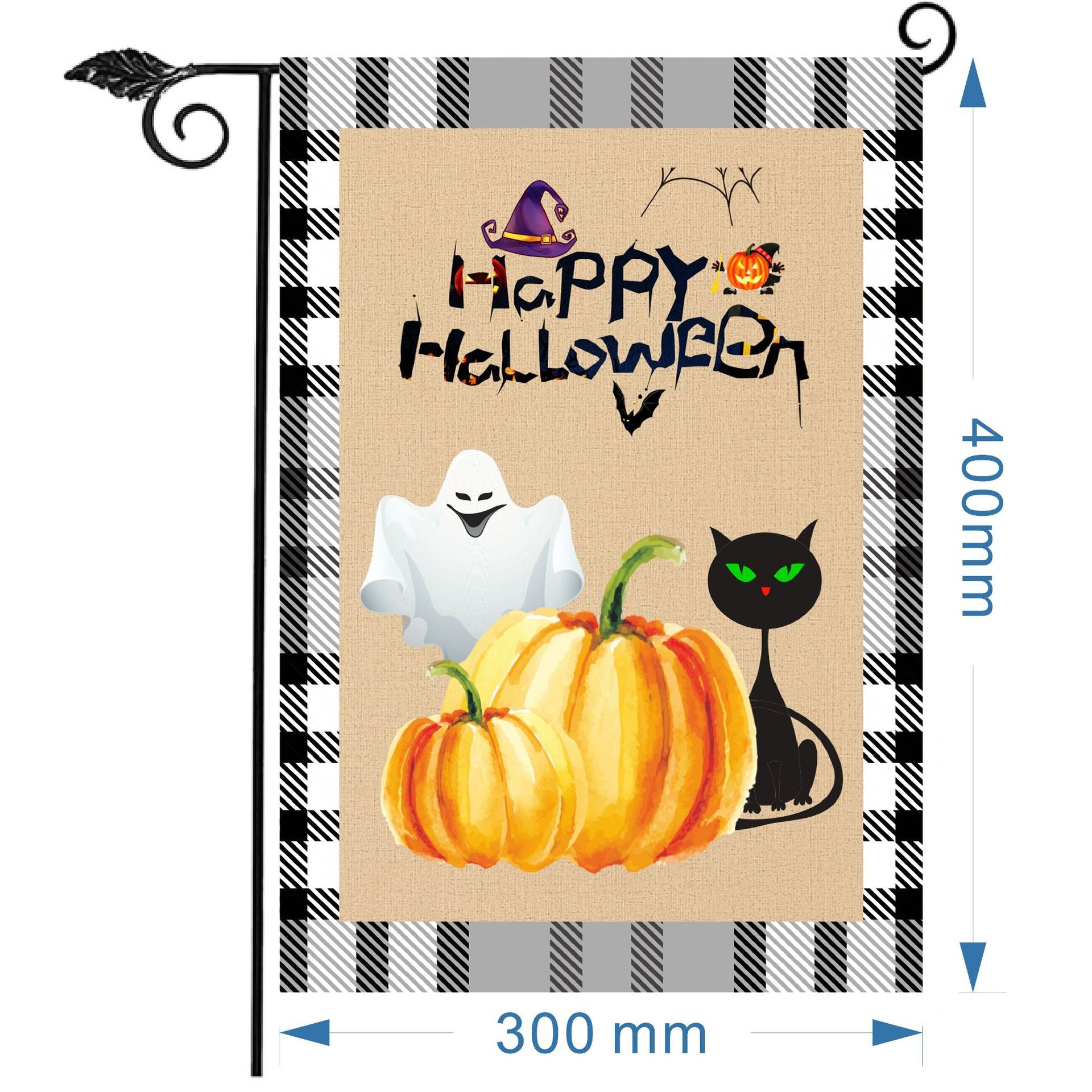 Wholesale Christmas garden flag linen print outdoor small flag yard decoration flag